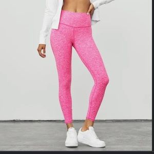 NWT Alo Yoga Alosoft high-waist 7/8 highlight legging, Neon Pink Heather, size S